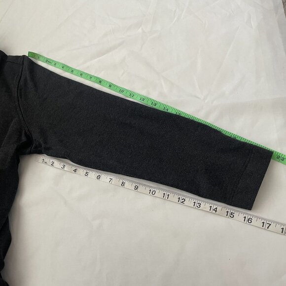 Cabi Jacket Womens Small Charcoal Gray Zip Front with Mesh Back Detail and Belt - Picture 5 of 9